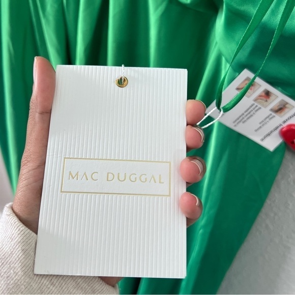 NEW $498 MAC DUGGAL 49577 FRONT TWIST KNOT SLEEVELESS HIGH LOW GOWN SIZE 22 - Picture 13 of 16